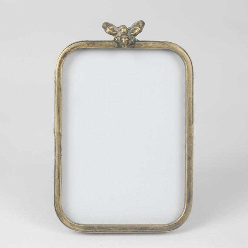Antique-Style Gold Bee Photo Frame