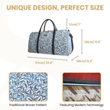 William Morris Willow Bough Tapestry Duffel Bag – Blue Weekend Holdall