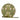 William Morris Pimpernel flat decorative candle featuring intricate botanical floral artwork in green, blush, and gold tones with brass display stand.