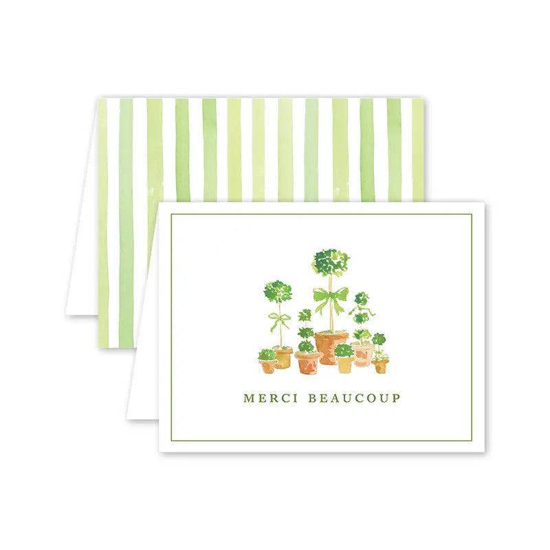 "Merci Beaucoup" Topiary Card