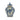 Navy blue floral ceramic ginger jar with lid, 12 inch decorative chinoiserie accent jar for home decor