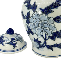 Classic Blue Floral Chinoiserie Ginger Jar