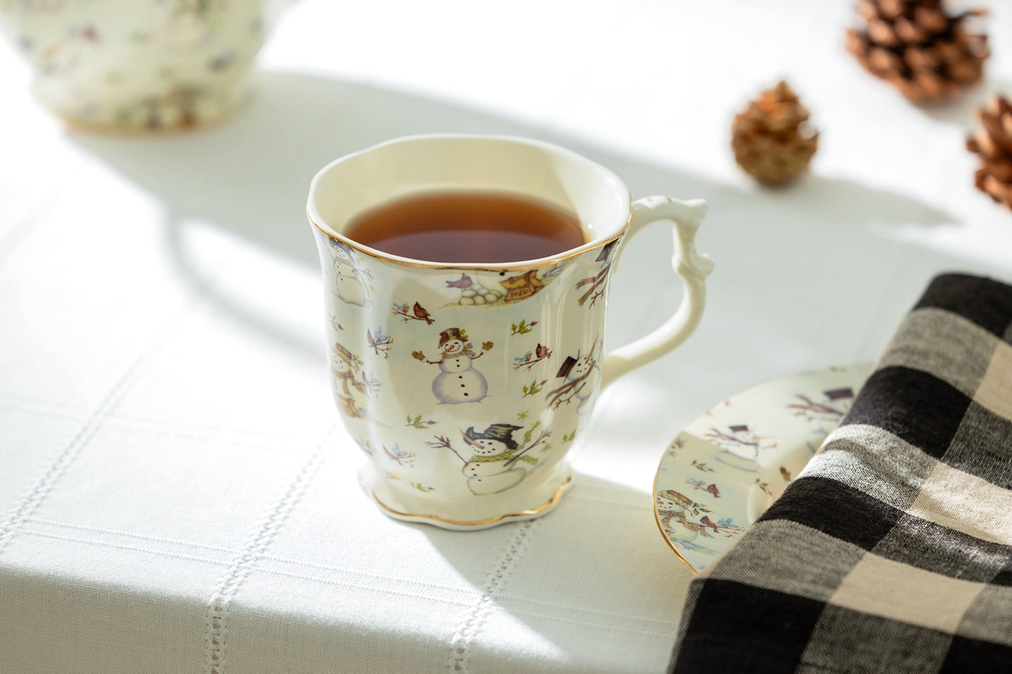 Holiday Snowmen 12oz Fine Porcelain Mug