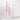 Set of two decorative pink cherry blossom taper candles featuring delicate floral artwork and handcrafted flat candle design.