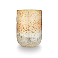 Winter White Radiant Glass Candle