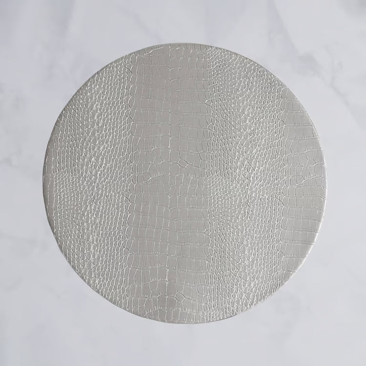 Beatriz Ball VIDA Croc Reversible Round Placemats – Set of 4