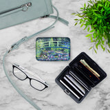 Claude Monet “Water Lily Pond & Japanese Bridge” RFID Armored Wallet Card Holder