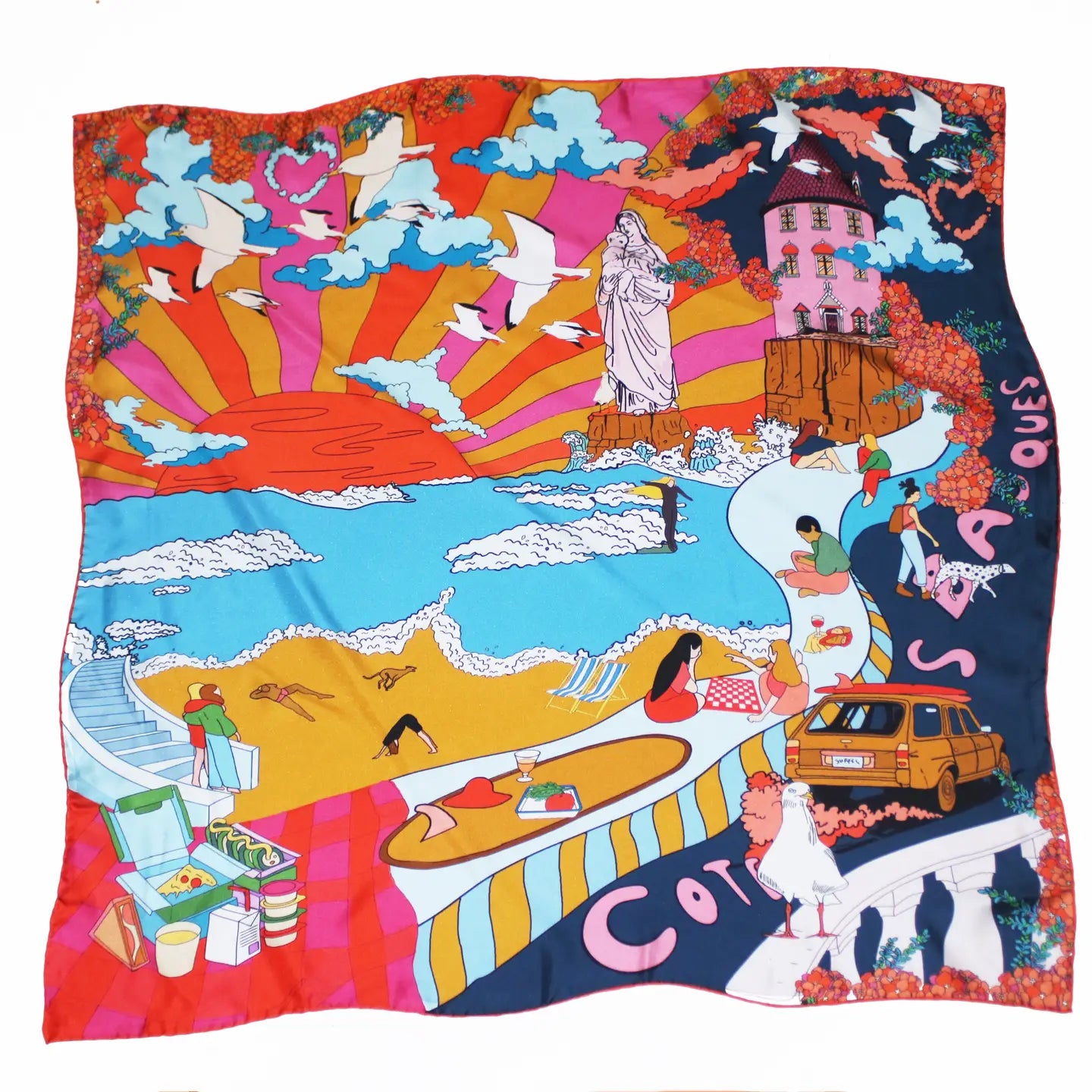 Soie Meme Côte des Basques Silk Twill Scarf