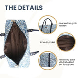 William Morris Willow Bough Tapestry Duffel Bag – Blue Weekend Holdall