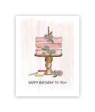 Rosé All Cake – Birthday Greeting Card