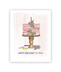 Rosé All Cake – Birthday Greeting Card