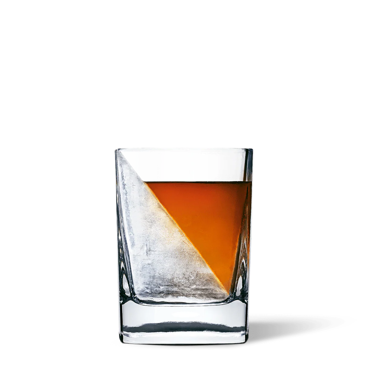 Whiskey Wedge Glass with Silicone Ice Mold