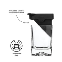 Whiskey Wedge Glass with Silicone Ice Mold