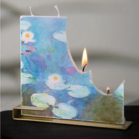 Flatyz Claude Monet Water Lilies Flat Candle
