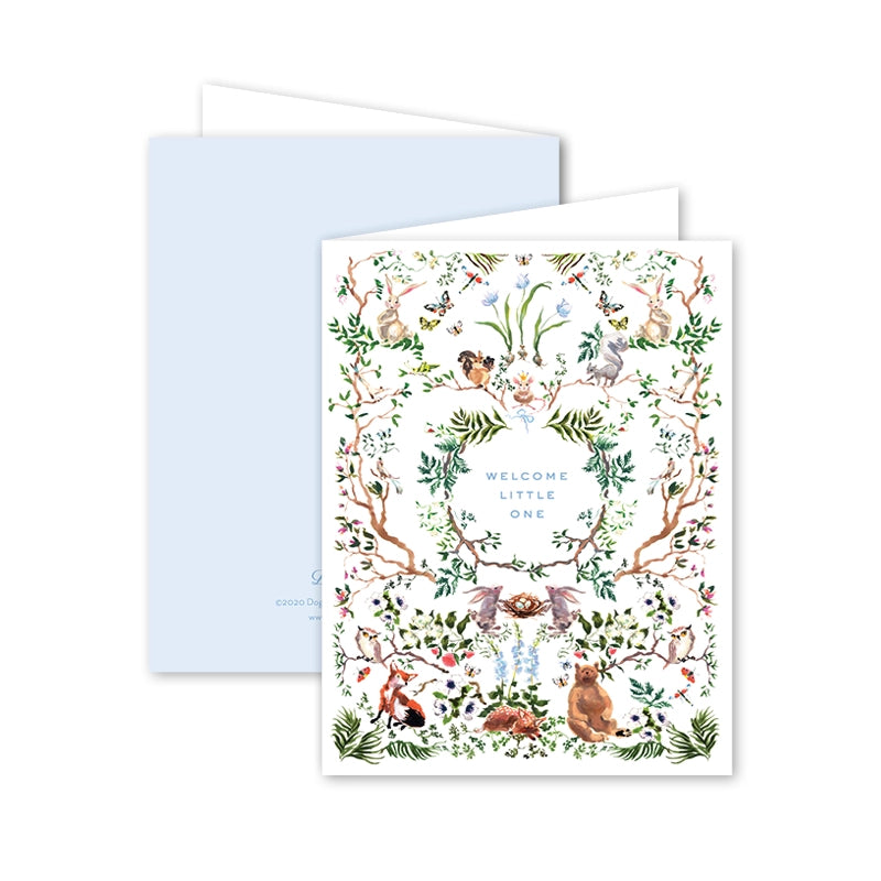 "Welcome Little One" Baby Greeting Card
