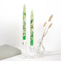 Van Gogh “Still Life: Vase with Pink Roses” Decorative Taper Candles – Set of 2