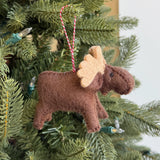 Montana Wool Moose Ornament