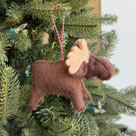 Montana Wool Moose Ornament