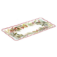 Christmas Gatherings Melamine Rectangular Platter