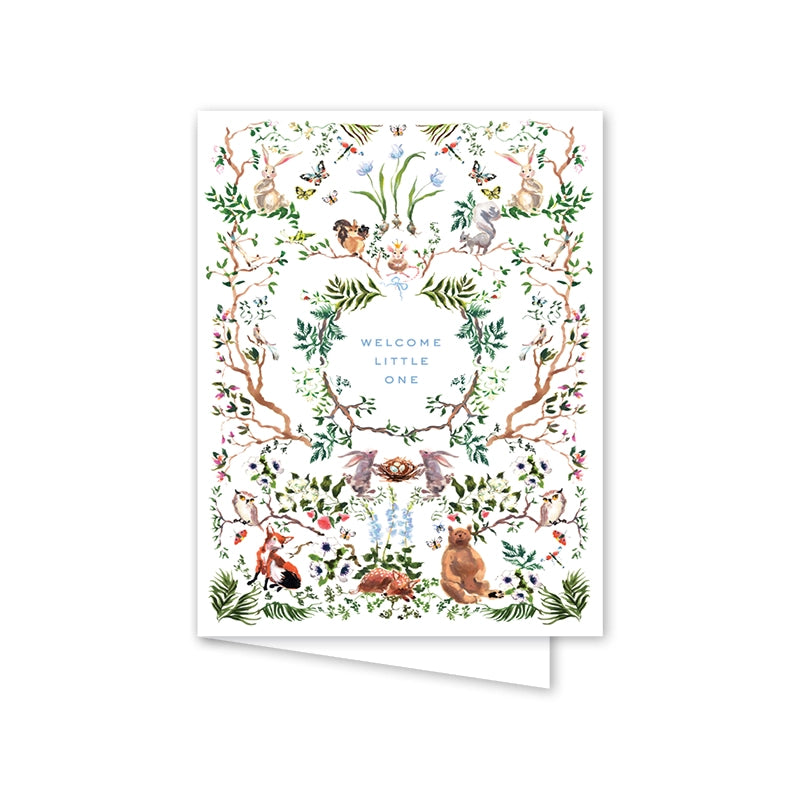"Welcome Little One" Baby Greeting Card