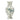 Blue and white chinoiserie porcelain vase with floral botanical pattern, 14 inch decorative accent vase for home decor