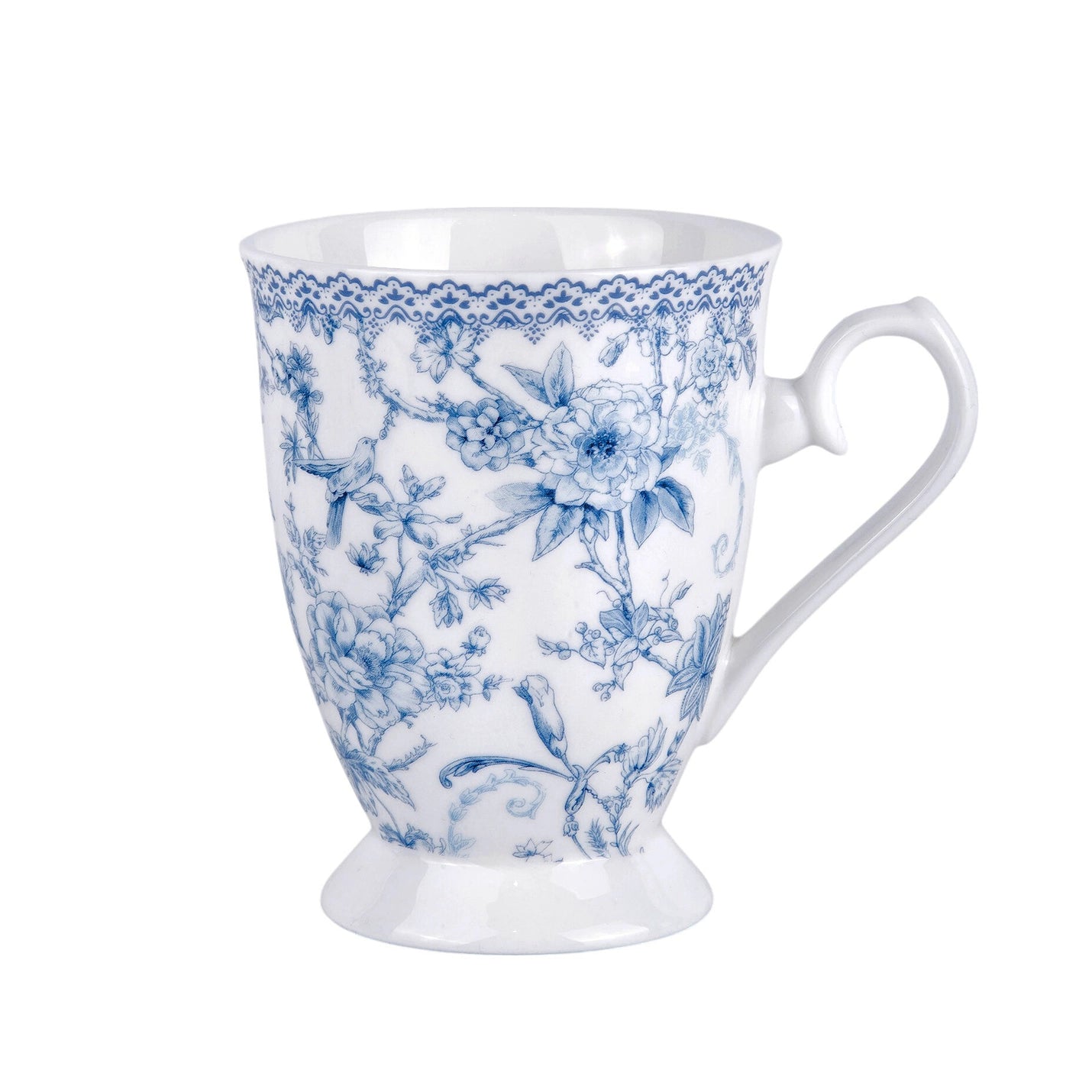 Set of 2 "Jardin Bleu" Tea & Coffee Mug