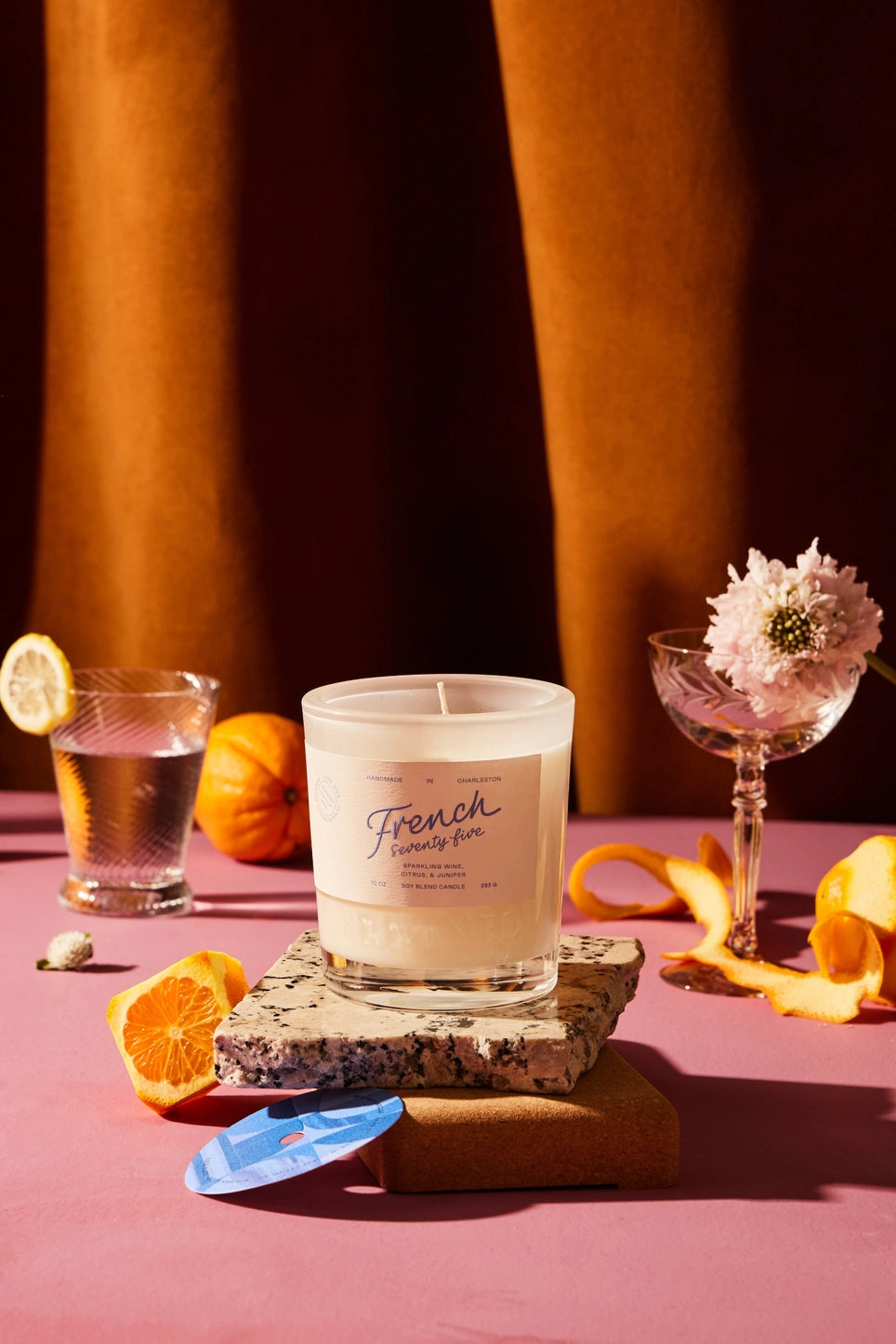 Rewined French 75 Candle