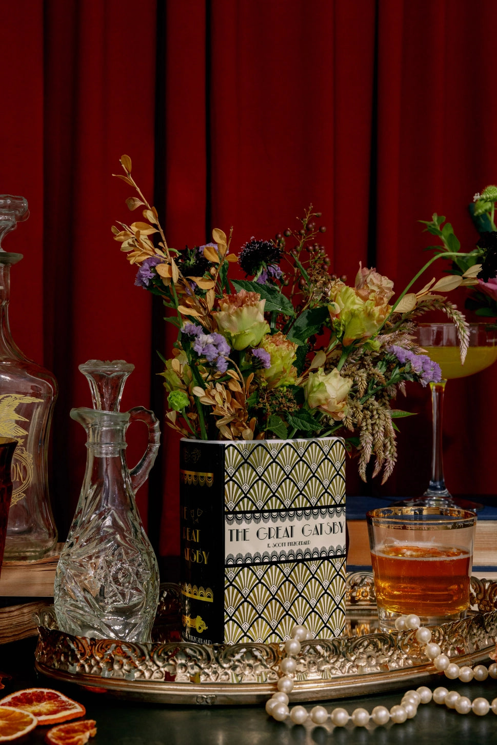 The Great Gatsby Small Ceramic Book Vase