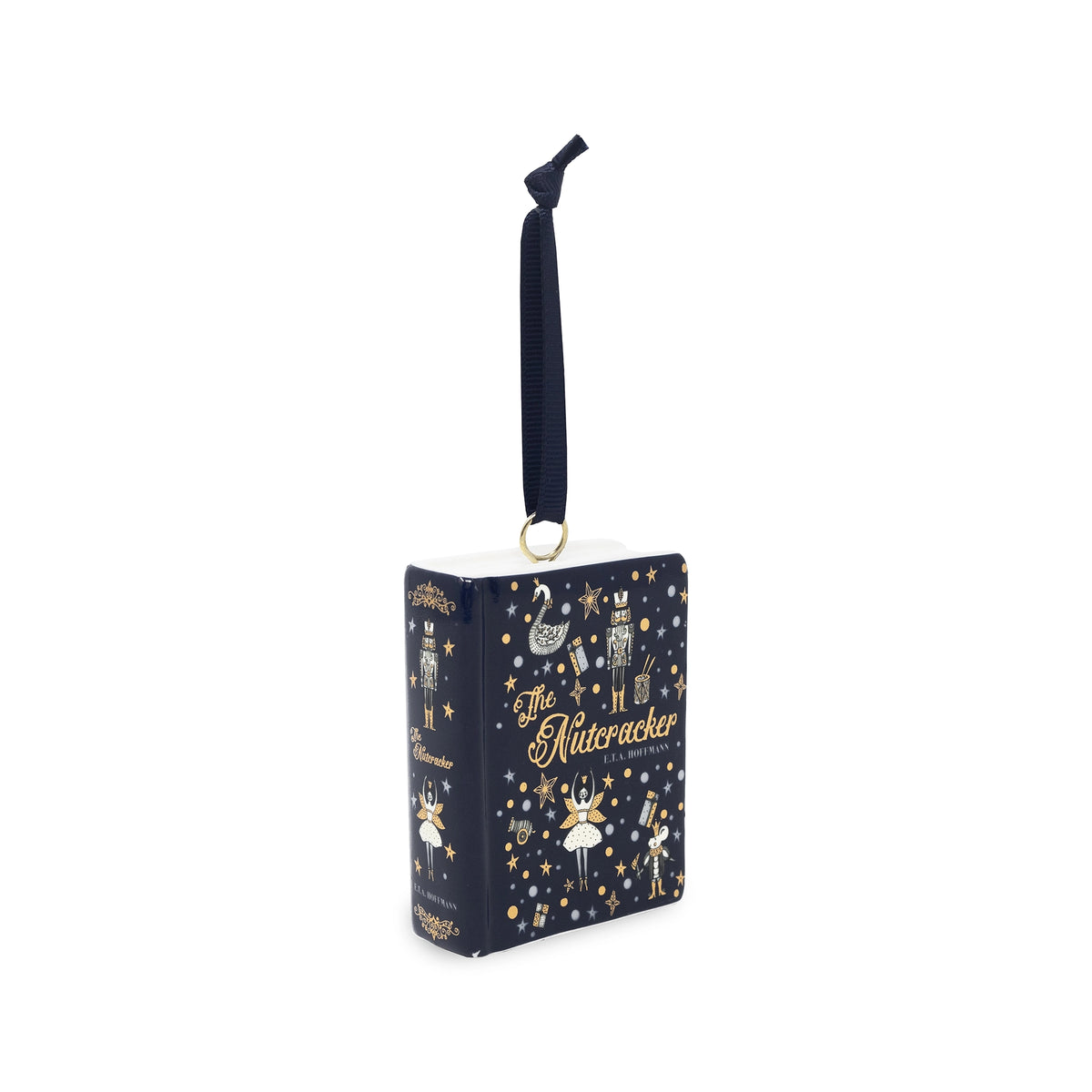 The Nutcracker Ceramic Book Ornament
