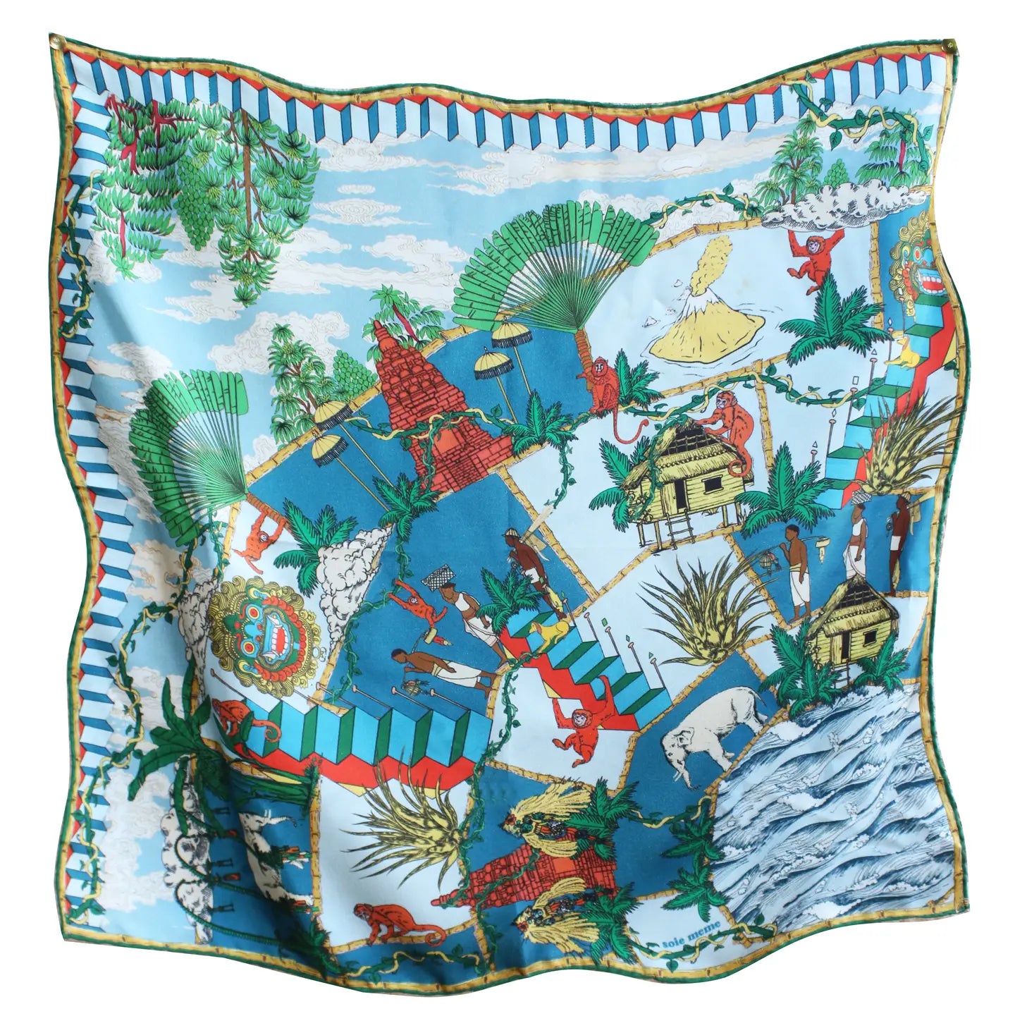 Soie Meme Silk Makasih Scarves (21.7" x 21.7")
