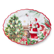 Santa’s Delivery Christmas Melamine Oval Serving Platter
