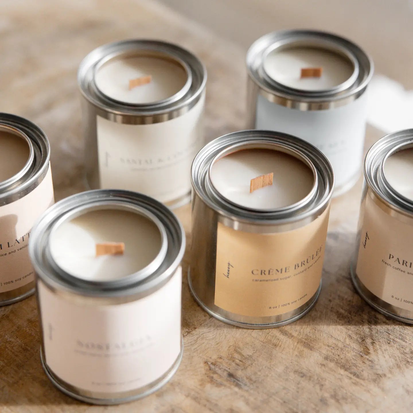 Crème Brûlée Wood Wick Soy Candle – 8 oz