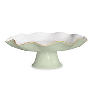 Beatriz Ball ENCANTO Carola Pistachio Green & White Pedestal Cake Stand