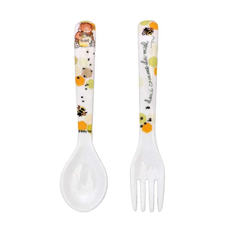 Doux Comme du Miel ("Sweet as Honey") 5-Piece Children's French Dinnerware Set