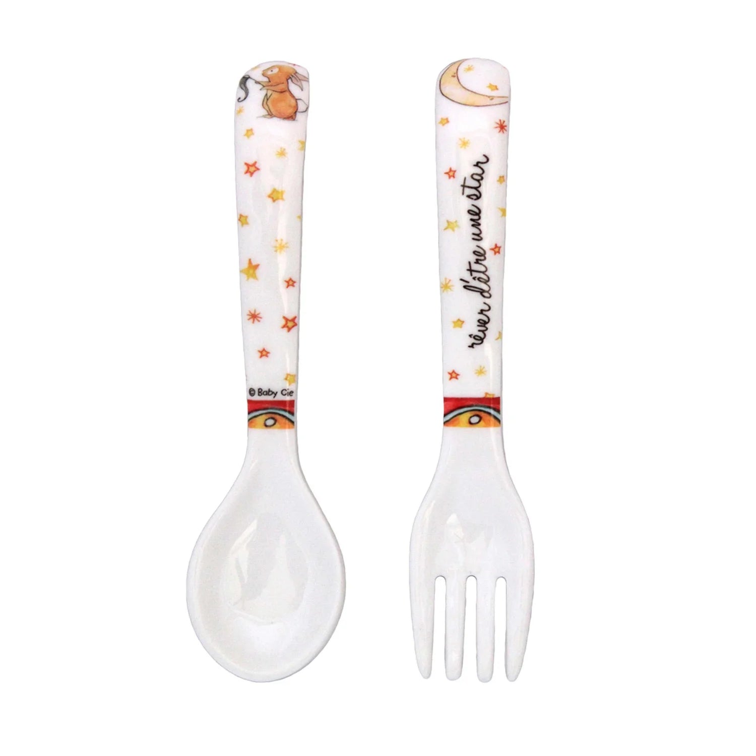 Rêver d'Être une Star ("Wish on a Star") 5-Piece Children's French Dinnerware Set