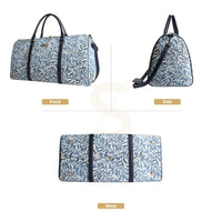 William Morris Willow Bough Tapestry Duffel Bag – Blue Weekend Holdall