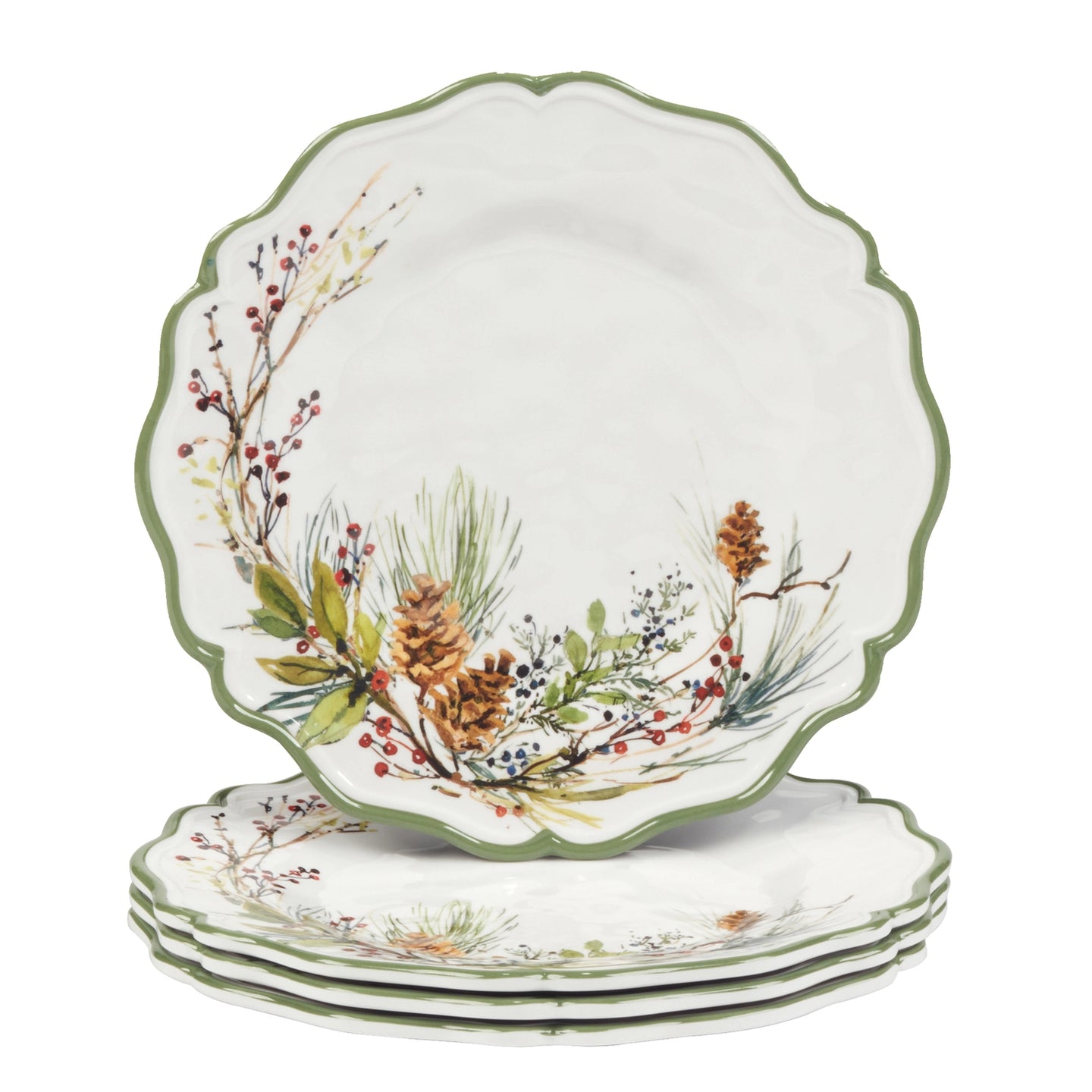 Winter’s Forest Melamine Plates - Set of 4