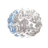 Beatriz Ball VIDA English Blue & White Toile Reversible Scalloped Placemats | Set of 4