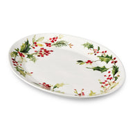 Holly & Vines Christmas Oval Serving Platter