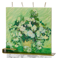 Flatyz Van Gogh Still Life with Roses Flat Candle