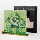 Flatyz Van Gogh Still Life with Roses Flat Candle