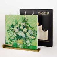 Flatyz Van Gogh Still Life with Roses Flat Candle
