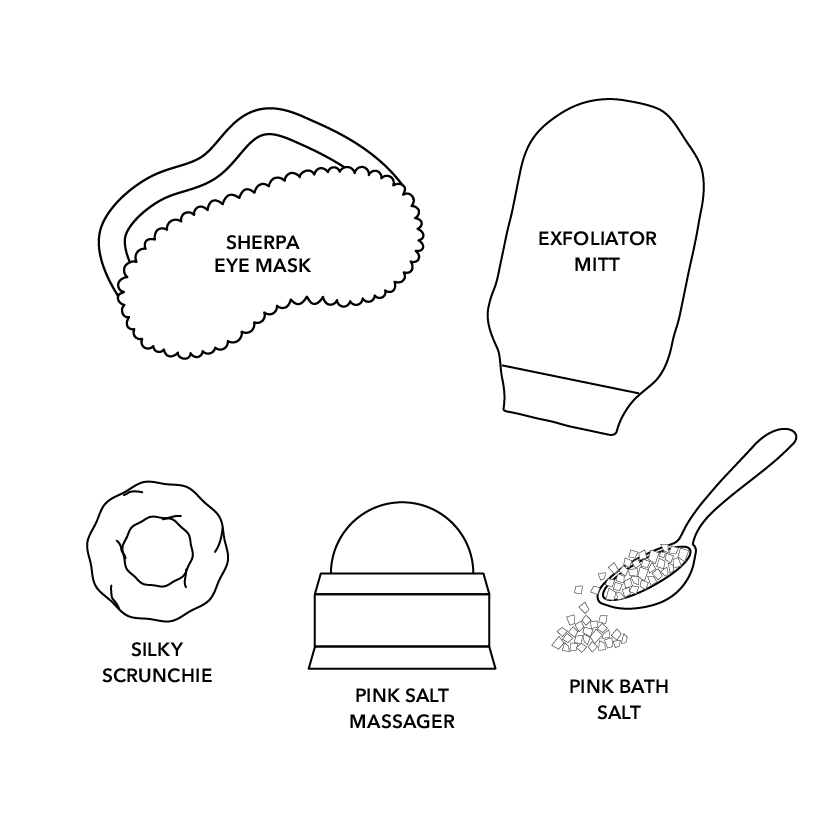 Pink Himalayan Salt Spa Kit