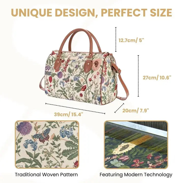 Morning Garden Tapestry Travel Bag