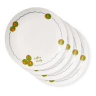 “Extra Dirty” Olive Appetizer Plates – Set of 4