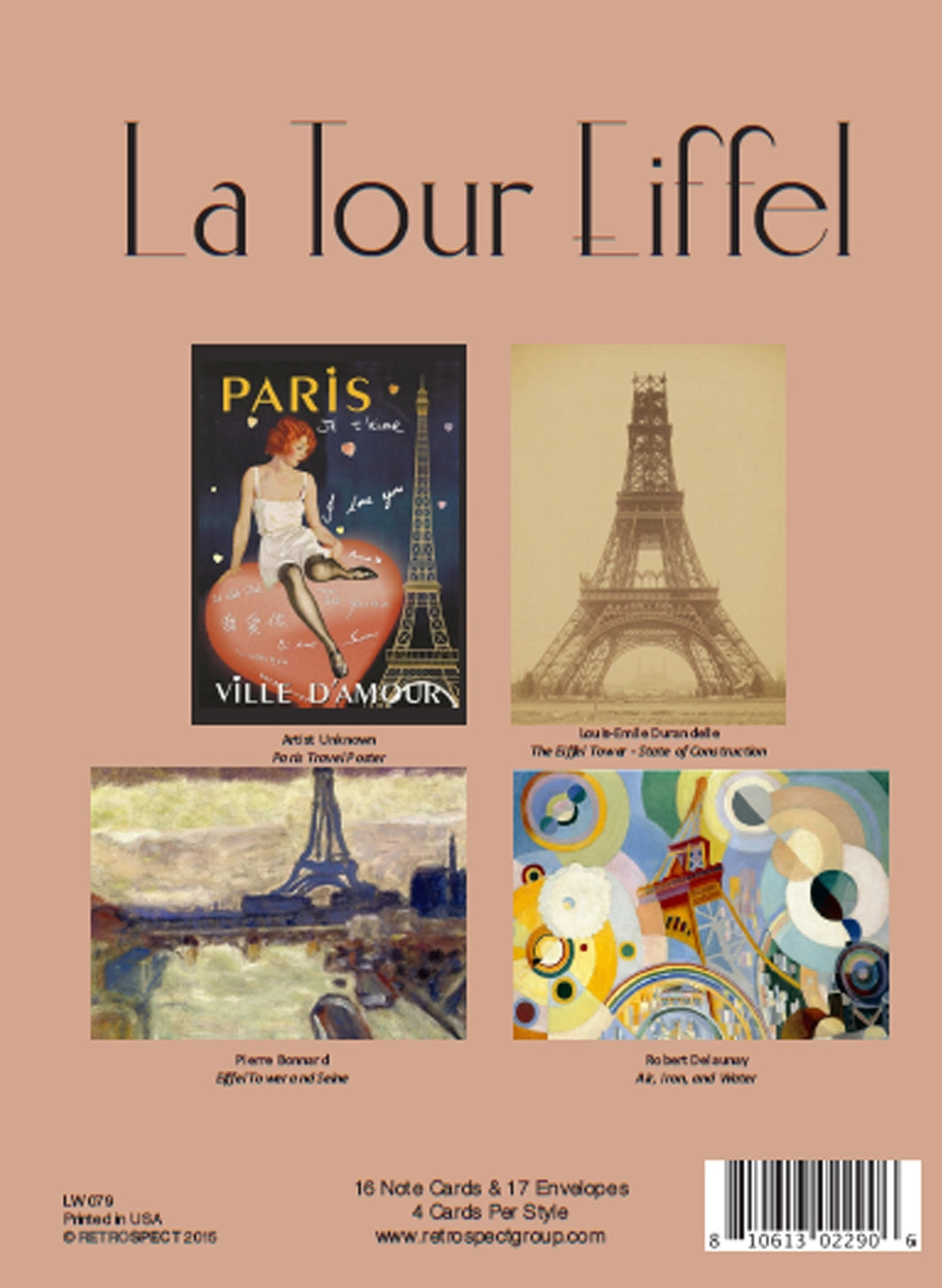 La Tour Eiffel Paris Notecard Boxed Set
