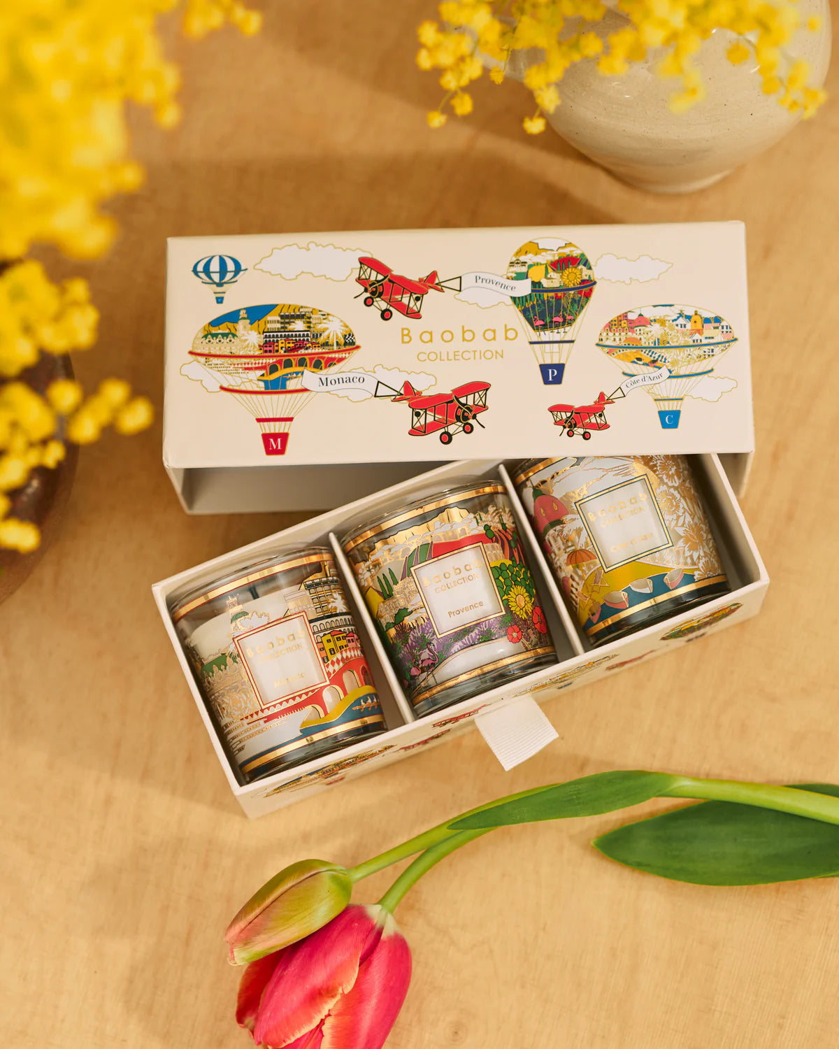 Baobab Collection Trio Travel Candles – Provence, Monaco & Côte d’Azur