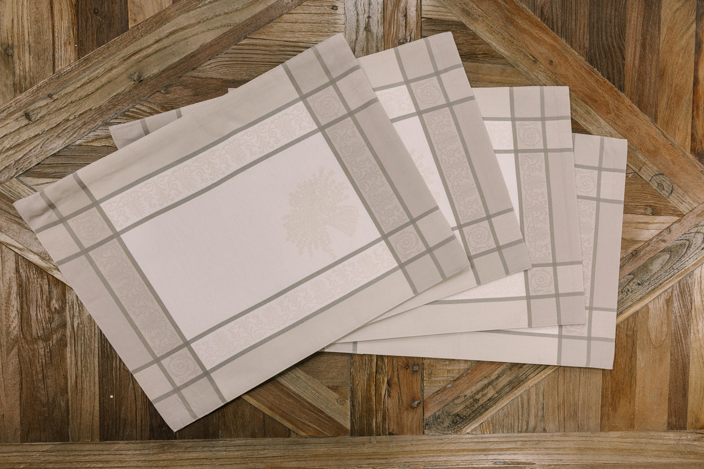 Sud Etoffé | Jacquard Woven Placemats – Set of 4