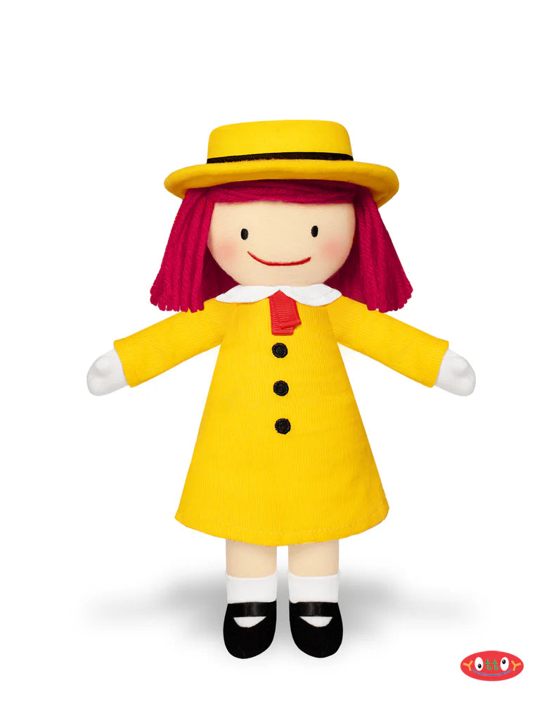 Bonjour Madeline 10 Inch Soft Doll in Yellow Coat and Hat Plush Toy