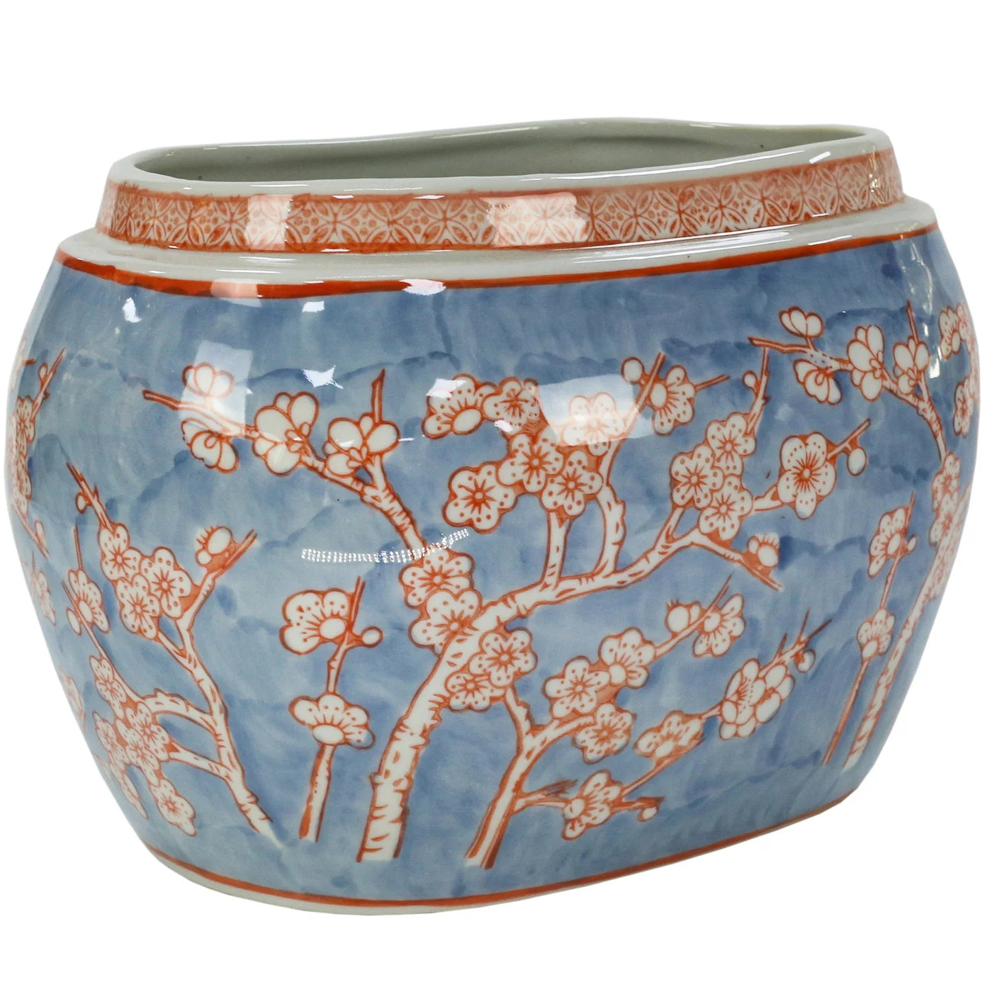 The Plum Blossom Planter – Rounded Cachepot